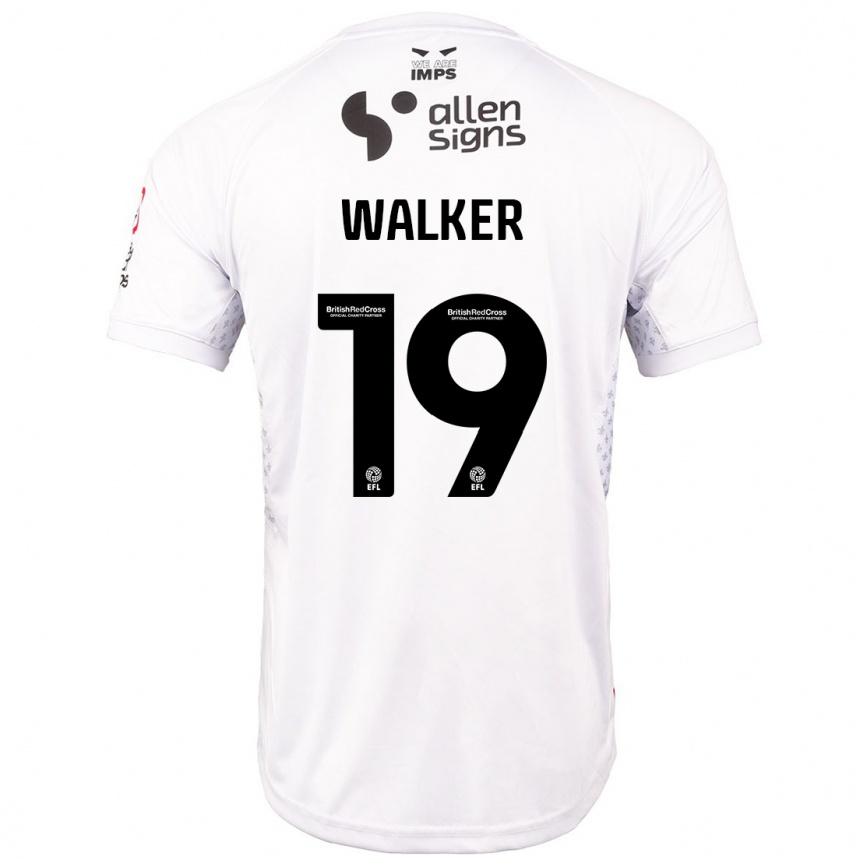 Niño Fútbol Camiseta Tyler Walker #19 Rojo Blanco 2ª Equipación 2024/25 México