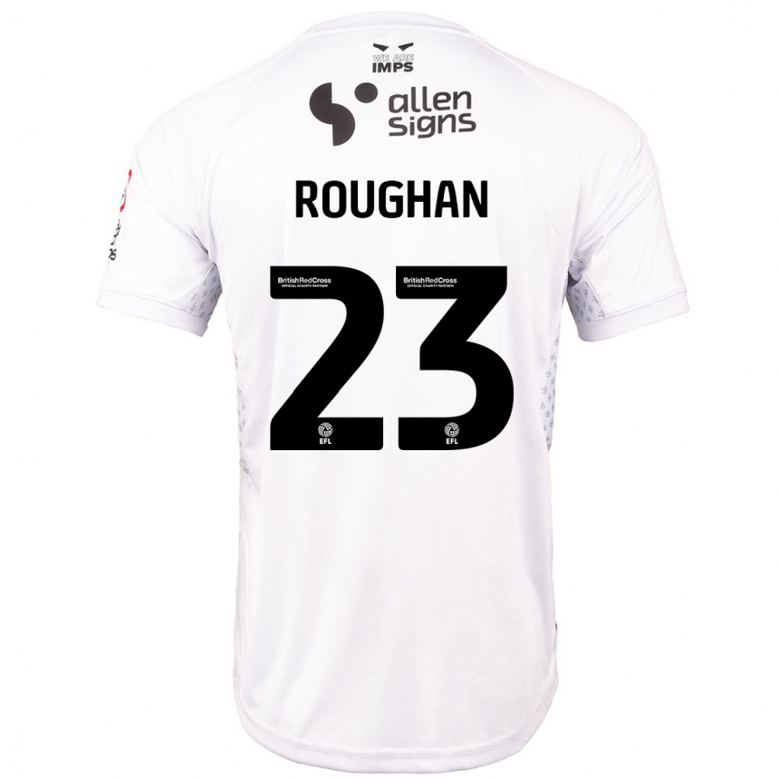 Niño Fútbol Camiseta Sean Roughan #23 Rojo Blanco 2ª Equipación 2024/25 México