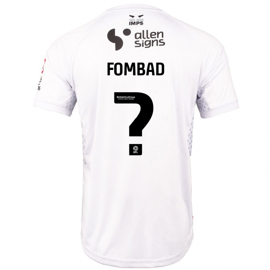 Niño Fútbol Camiseta Kelly Fombad #0 Rojo Blanco 2ª Equipación 2024/25 México