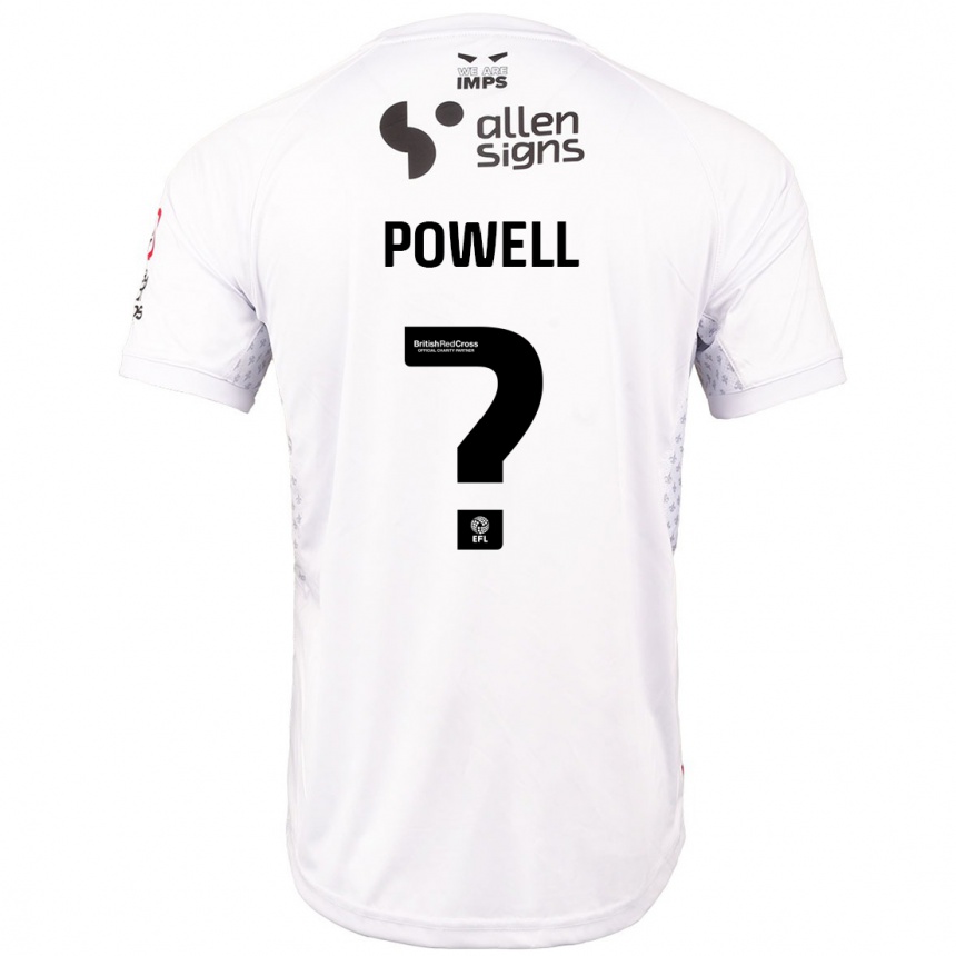 Niño Fútbol Camiseta Darryl Powell #0 Rojo Blanco 2ª Equipación 2024/25 México