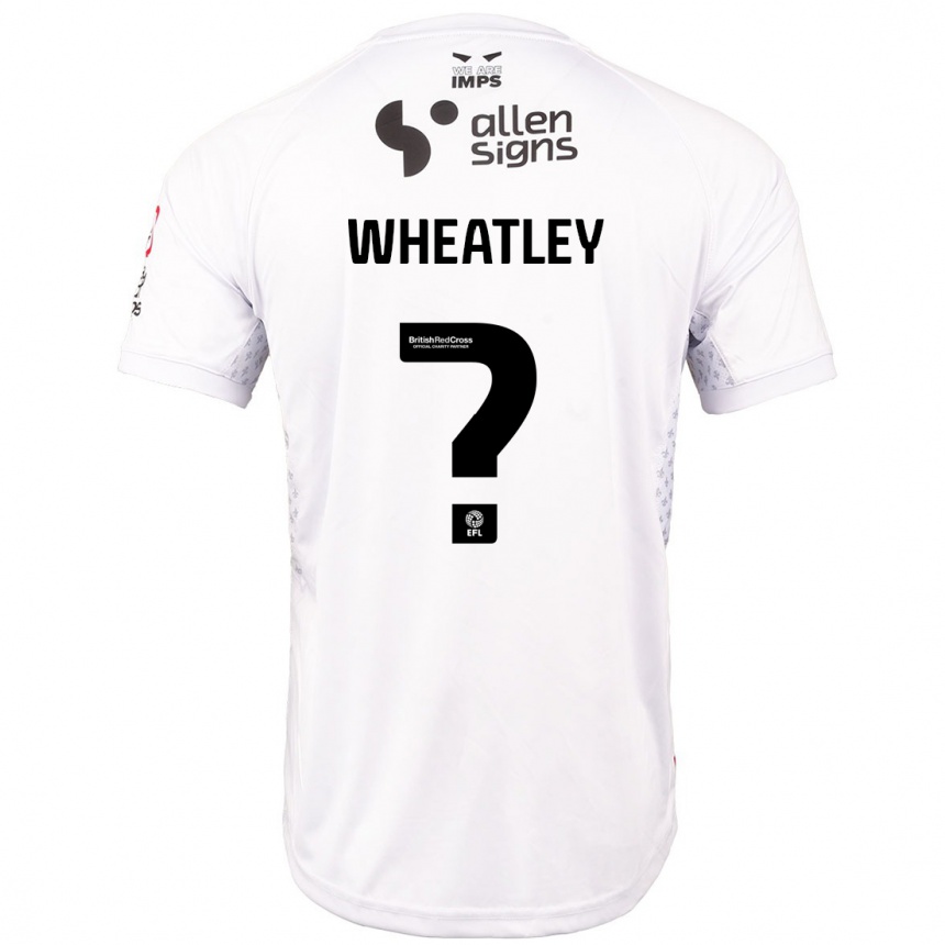 Niño Fútbol Camiseta Kyrell Wheatley #0 Rojo Blanco 2ª Equipación 2024/25 México