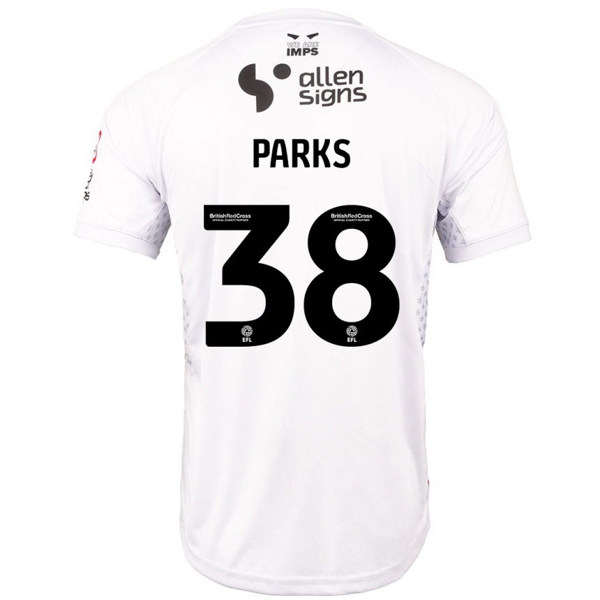 Niño Fútbol Camiseta Charlie Parks #38 Rojo Blanco 2ª Equipación 2024/25 México