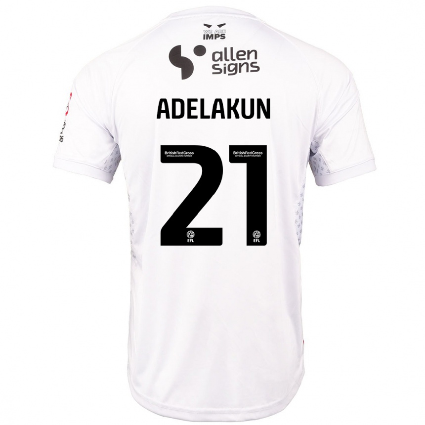 Niño Fútbol Camiseta Hakeeb Adelakun #21 Rojo Blanco 2ª Equipación 2024/25 México