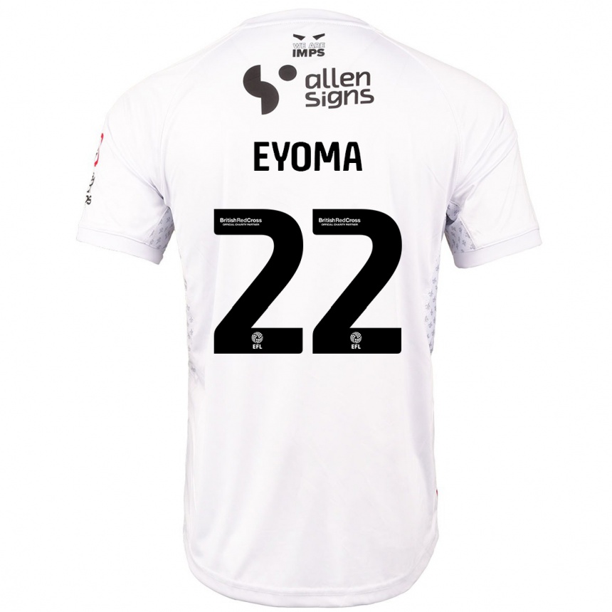 Niño Fútbol Camiseta Timothy Eyoma #22 Rojo Blanco 2ª Equipación 2024/25 México