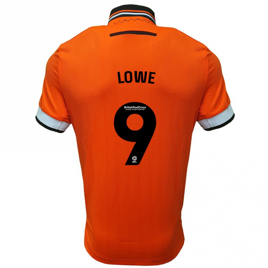 Niño Fútbol Camiseta Jamal Lowe #9 Naranja Blanco 2ª Equipación 2024/25 México