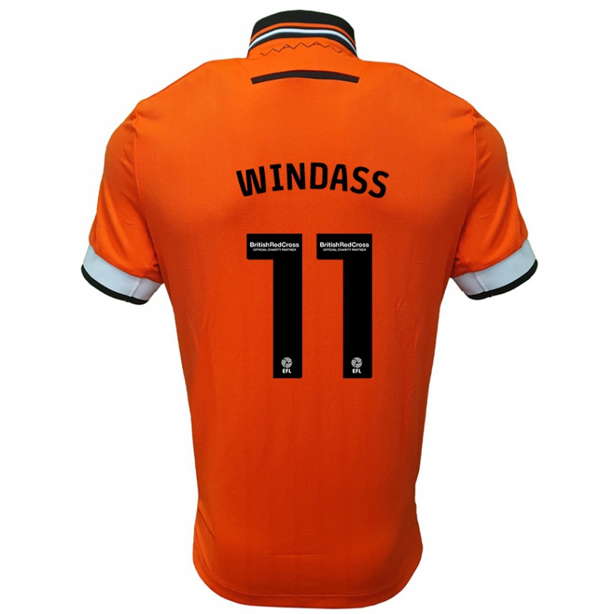 Niño Fútbol Camiseta Josh Windass #11 Naranja Blanco 2ª Equipación 2024/25 México