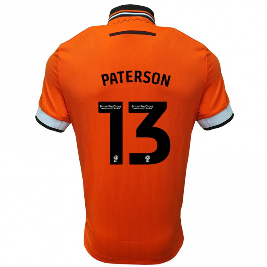 Niño Fútbol Camiseta Callum Paterson #13 Naranja Blanco 2ª Equipación 2024/25 México