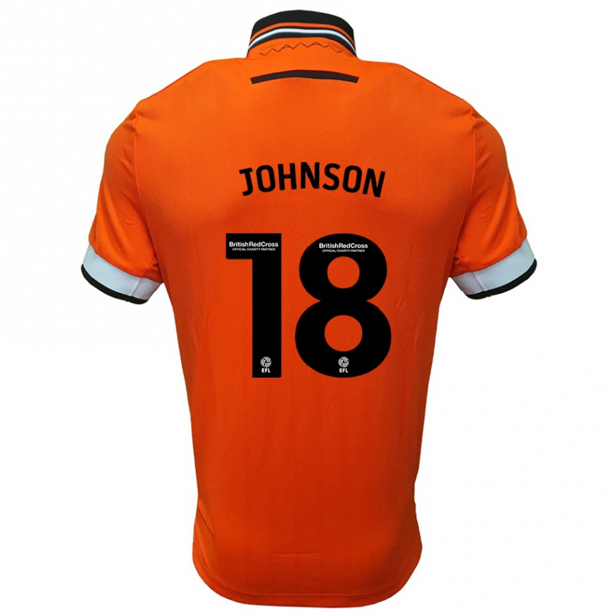 Niño Fútbol Camiseta Marvin Johnson #18 Naranja Blanco 2ª Equipación 2024/25 México