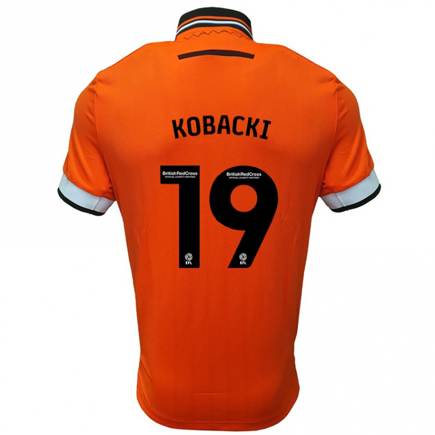 Niño Fútbol Camiseta Olaf Kobacki #19 Naranja Blanco 2ª Equipación 2024/25 México