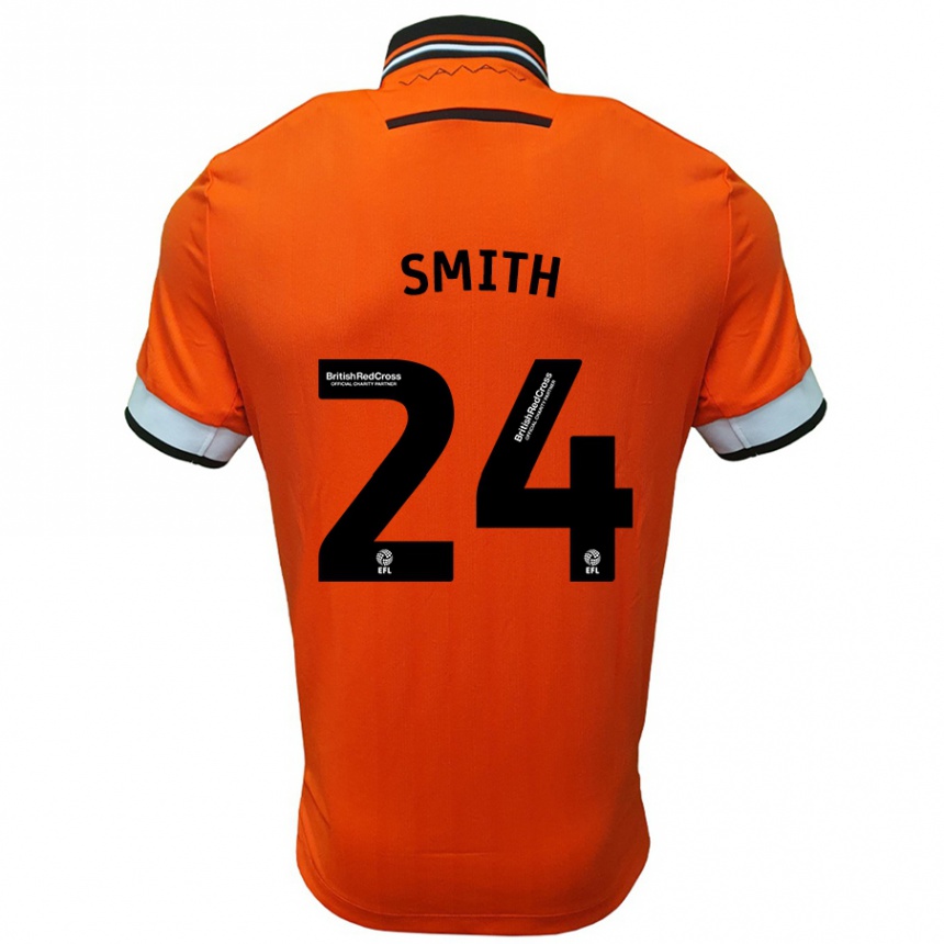 Niño Fútbol Camiseta Michael Smith #24 Naranja Blanco 2ª Equipación 2024/25 México