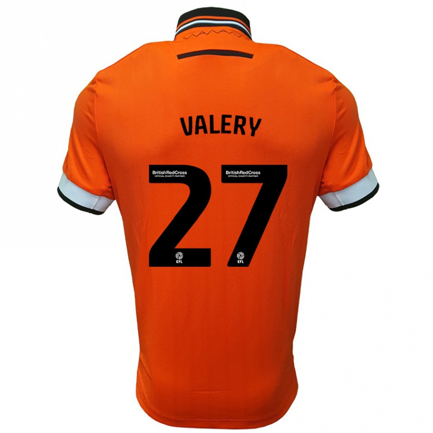 Niño Fútbol Camiseta Yan Valery #27 Naranja Blanco 2ª Equipación 2024/25 México