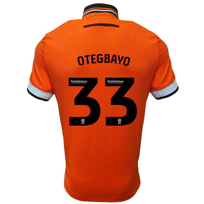 Niño Fútbol Camiseta Gabriel Otegbayo #33 Naranja Blanco 2ª Equipación 2024/25 México