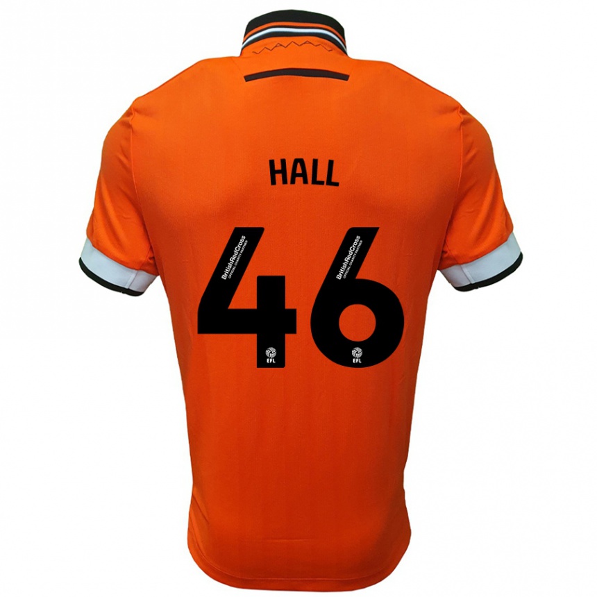 Niño Fútbol Camiseta Jack Hall #46 Naranja Blanco 2ª Equipación 2024/25 México