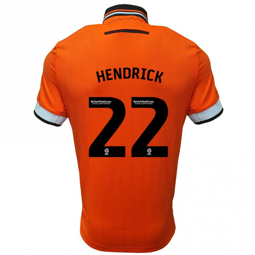 Niño Fútbol Camiseta Jeff Hendrick #22 Naranja Blanco 2ª Equipación 2024/25 México