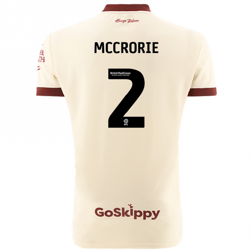 Niño Fútbol Camiseta Ross Mccrorie #2 Crema Blanco 2ª Equipación 2024/25 México