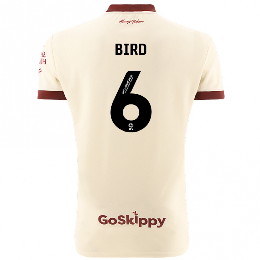 Niño Fútbol Camiseta Max Bird #6 Crema Blanco 2ª Equipación 2024/25 México