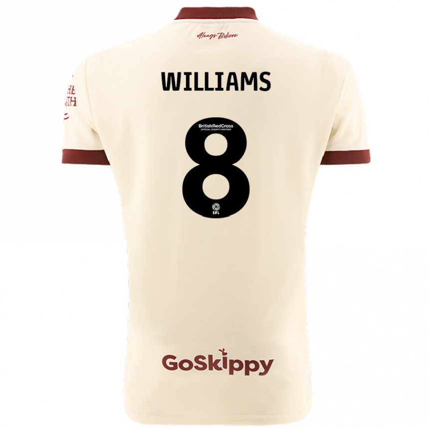 Niño Fútbol Camiseta Joe Williams #8 Crema Blanco 2ª Equipación 2024/25 México