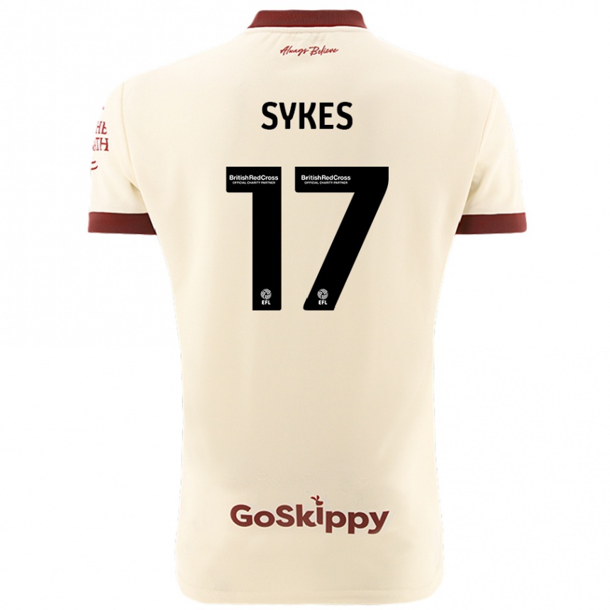 Niño Fútbol Camiseta Mark Sykes #17 Crema Blanco 2ª Equipación 2024/25 México