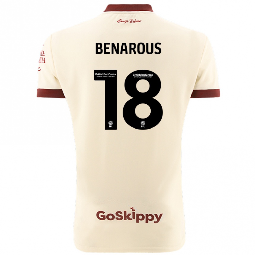 Niño Fútbol Camiseta Ayman Benarous #18 Crema Blanco 2ª Equipación 2024/25 México