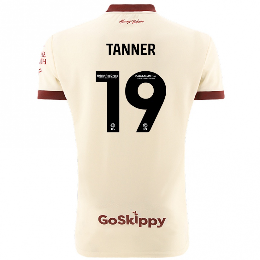 Niño Fútbol Camiseta George Tanner #19 Crema Blanco 2ª Equipación 2024/25 México