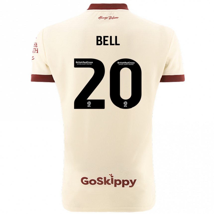 Niño Fútbol Camiseta Sam Bell #20 Crema Blanco 2ª Equipación 2024/25 México