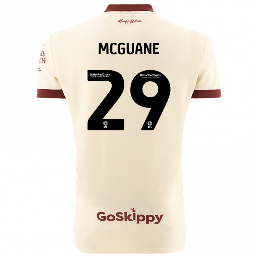 Niño Fútbol Camiseta Marcus Mcguane #29 Crema Blanco 2ª Equipación 2024/25 México