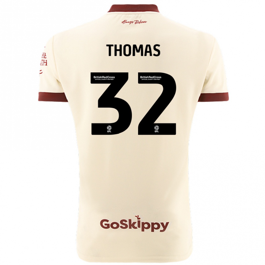 Niño Fútbol Camiseta Lewis Thomas #32 Crema Blanco 2ª Equipación 2024/25 México