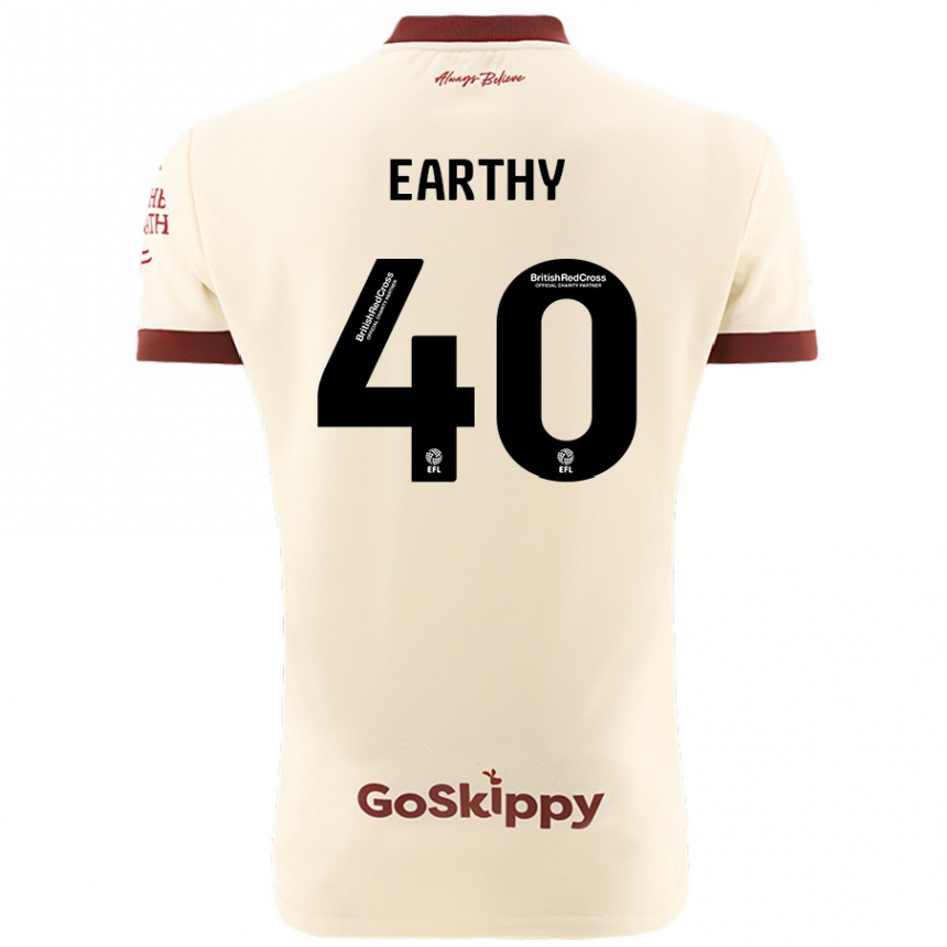 Niño Fútbol Camiseta George Earthy #40 Crema Blanco 2ª Equipación 2024/25 México