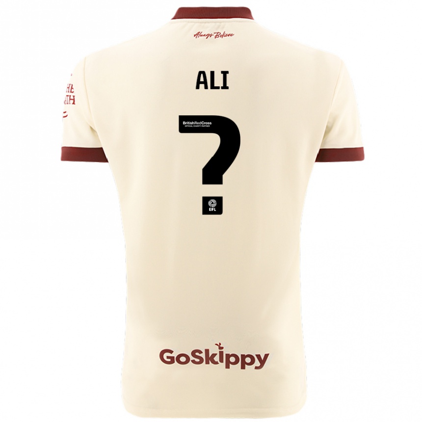 Niño Fútbol Camiseta Zack Ali #0 Crema Blanco 2ª Equipación 2024/25 México