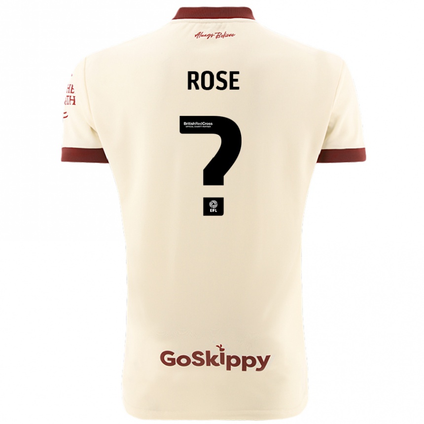 Niño Fútbol Camiseta Marley Rose #0 Crema Blanco 2ª Equipación 2024/25 México