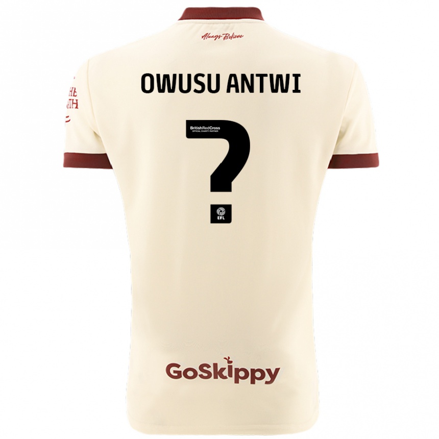 Niño Fútbol Camiseta Filbert Owusu-Antwi #0 Crema Blanco 2ª Equipación 2024/25 México