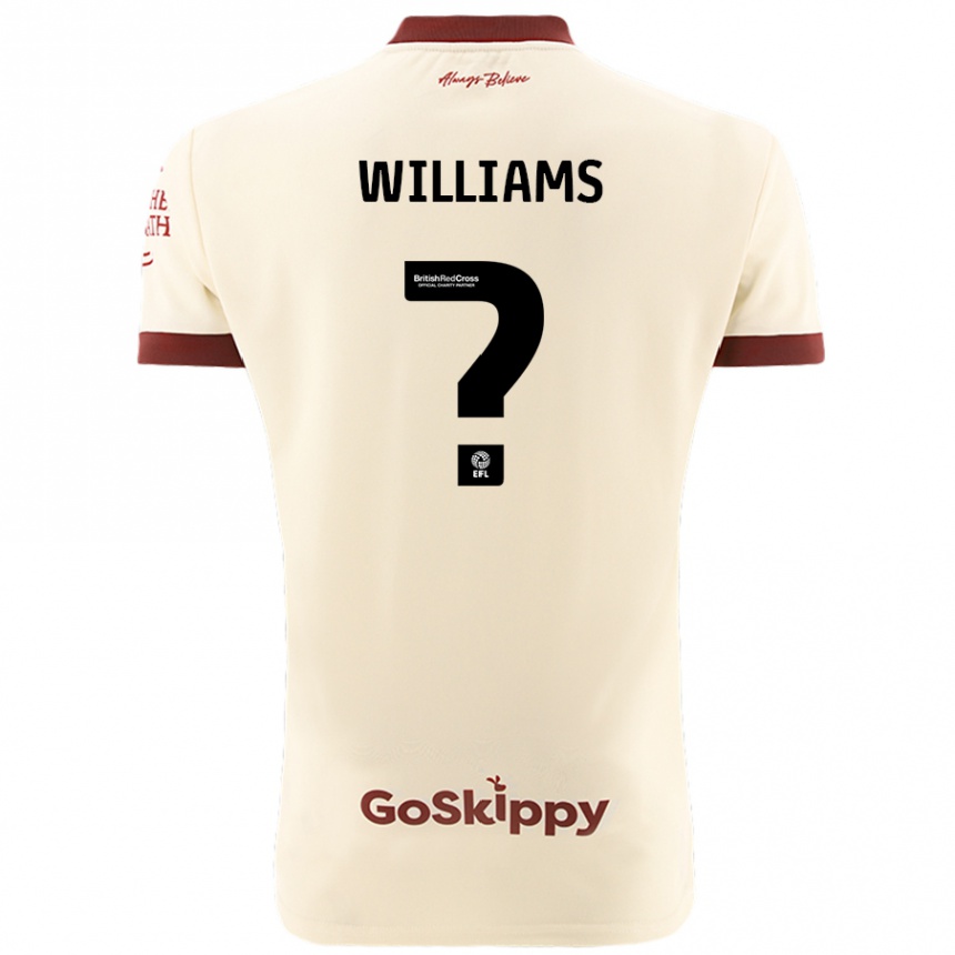 Niño Fútbol Camiseta Ashton Williams #0 Crema Blanco 2ª Equipación 2024/25 México