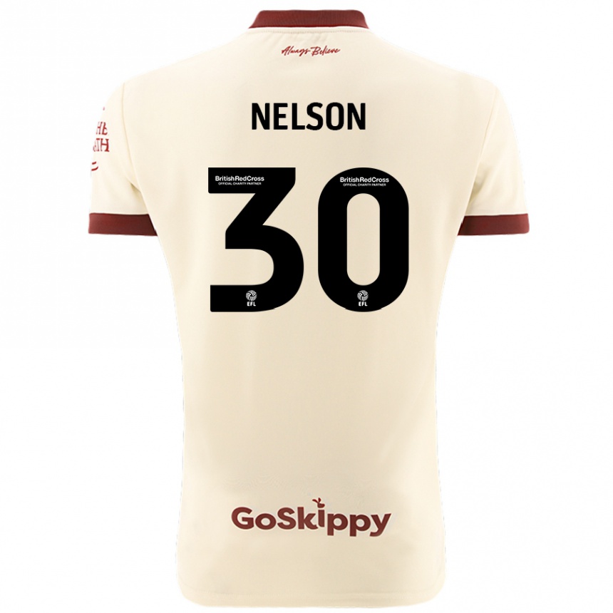 Niño Fútbol Camiseta Raekwon Nelson #30 Crema Blanco 2ª Equipación 2024/25 México