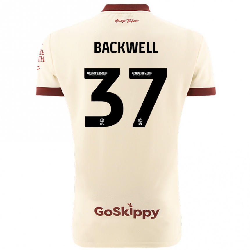 Niño Fútbol Camiseta Tommy Backwell #37 Crema Blanco 2ª Equipación 2024/25 México