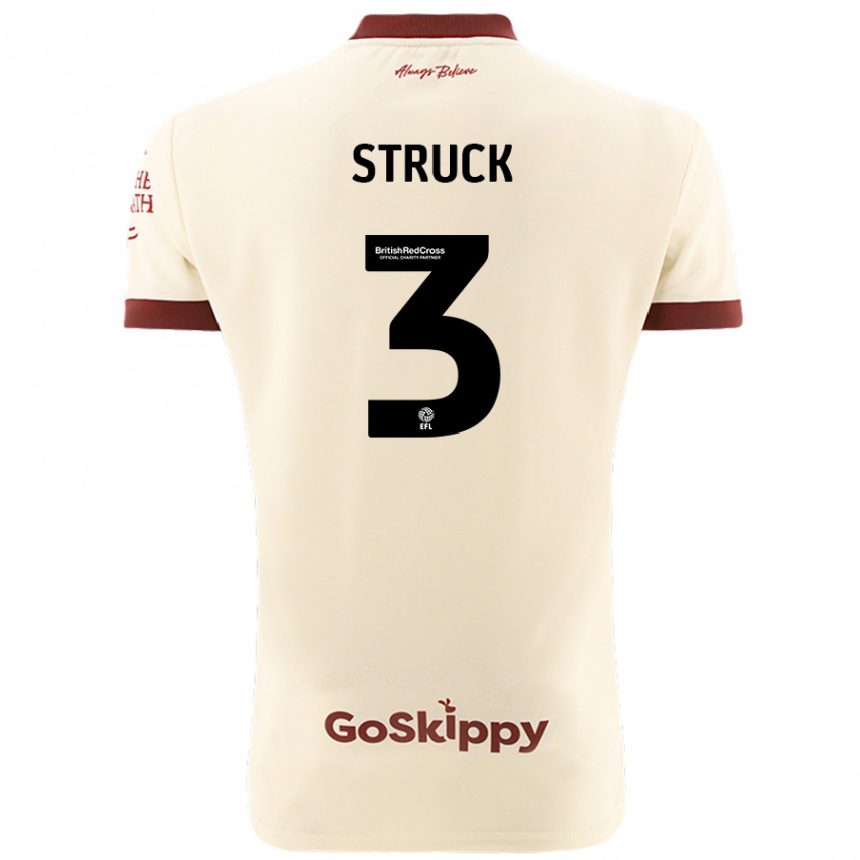 Niño Fútbol Camiseta Sille Struck #3 Crema Blanco 2ª Equipación 2024/25 México