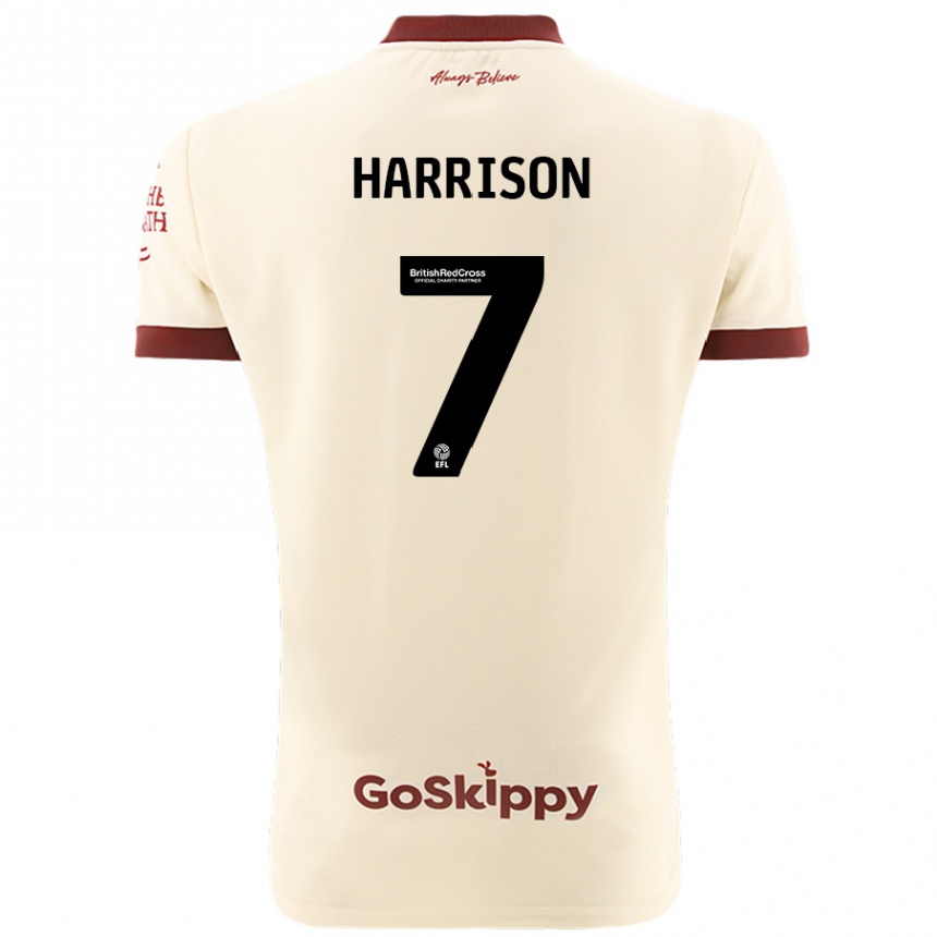 Niño Fútbol Camiseta Abi Harrison #7 Crema Blanco 2ª Equipación 2024/25 México