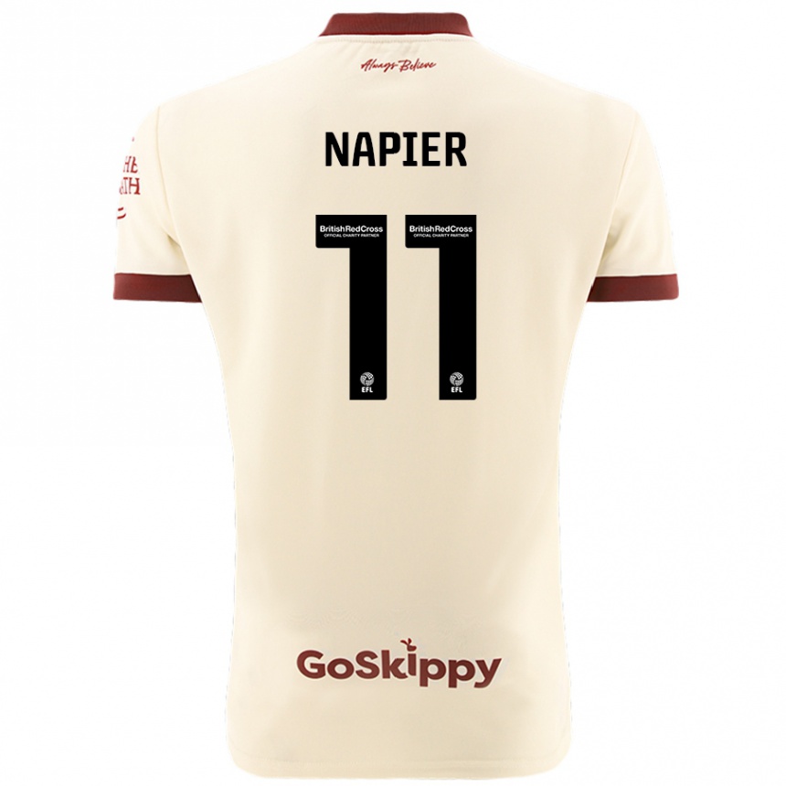 Niño Fútbol Camiseta Jamie-Lee Napier #11 Crema Blanco 2ª Equipación 2024/25 México