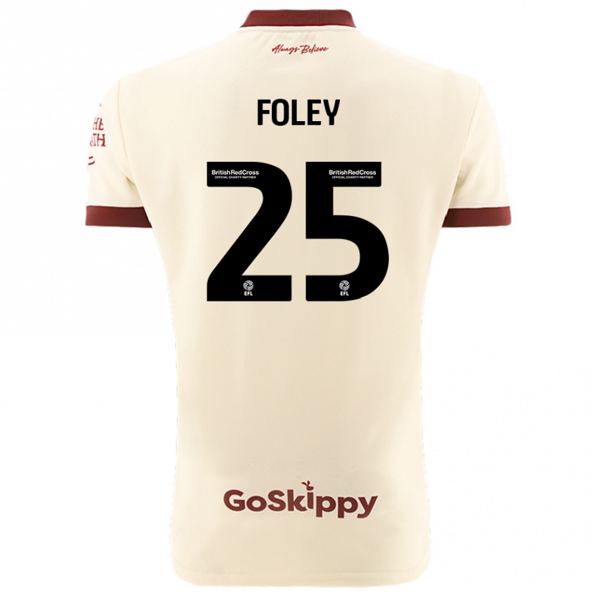 Niño Fútbol Camiseta Erin Foley #25 Crema Blanco 2ª Equipación 2024/25 México