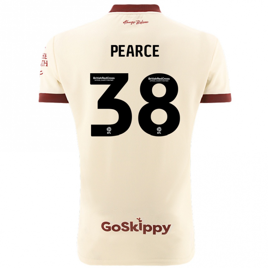 Niño Fútbol Camiseta Manon Pearce #38 Crema Blanco 2ª Equipación 2024/25 México