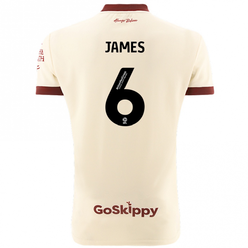 Niño Fútbol Camiseta Matty James #6 Crema Blanco 2ª Equipación 2024/25 México