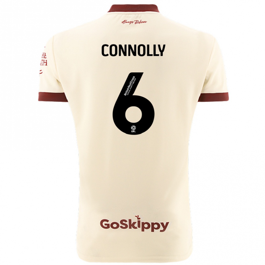 Niño Fútbol Camiseta Megan Connolly #6 Crema Blanco 2ª Equipación 2024/25 México