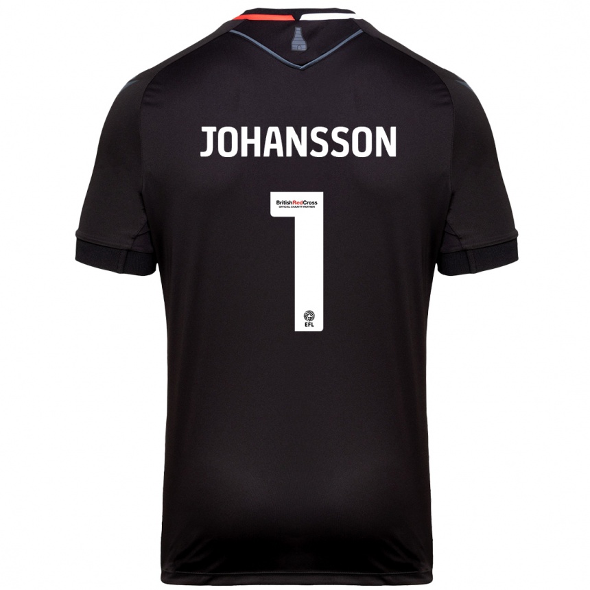 Niño Fútbol Camiseta Viktor Johansson #1 Negro 2ª Equipación 2024/25 México