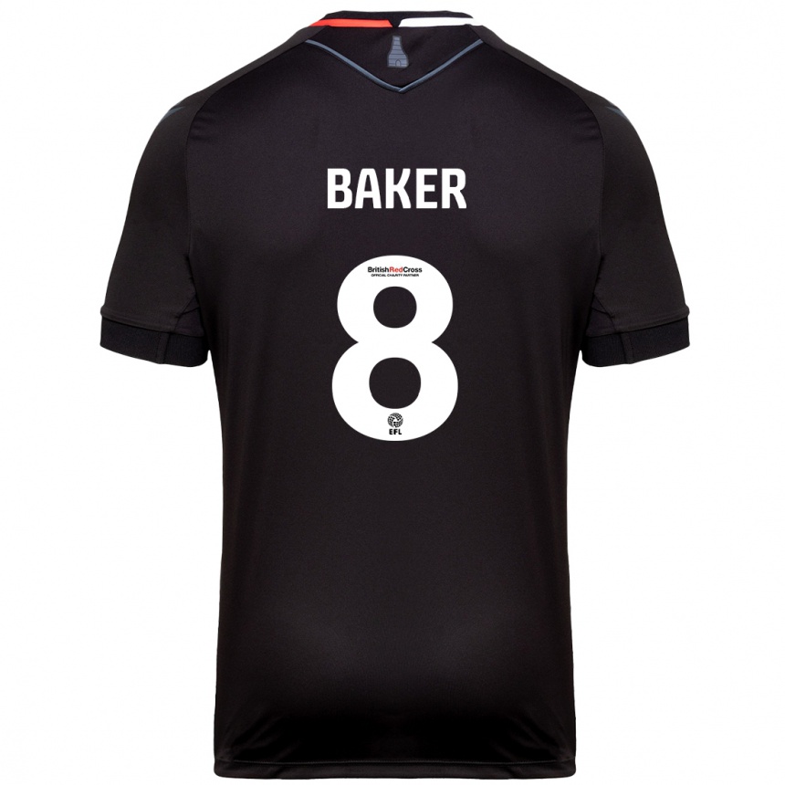 Niño Fútbol Camiseta Lewis Baker #8 Negro 2ª Equipación 2024/25 México