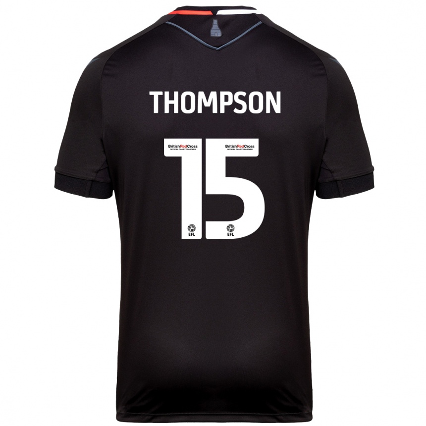 Niño Fútbol Camiseta Jordan Thompson #15 Negro 2ª Equipación 2024/25 México