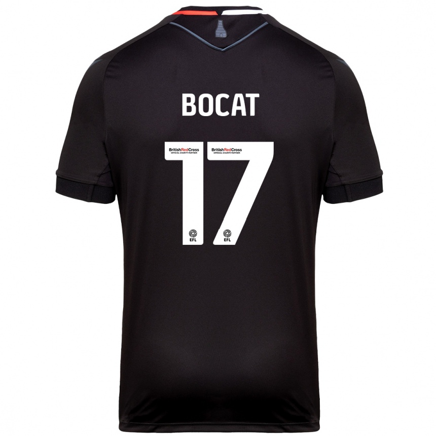 Niño Fútbol Camiseta Eric-Junior Bocat #17 Negro 2ª Equipación 2024/25 México