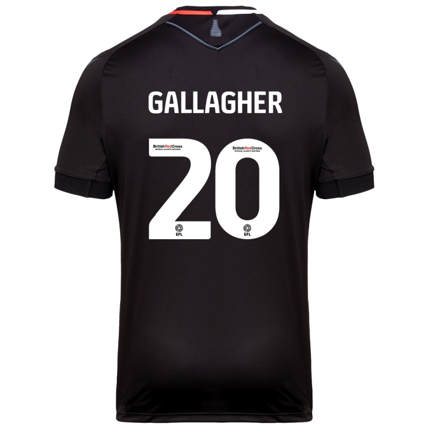 Niño Fútbol Camiseta Sam Gallagher #20 Negro 2ª Equipación 2024/25 México