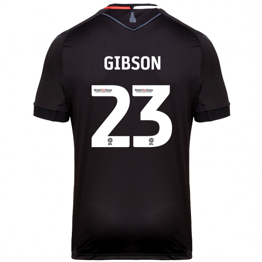 Niño Fútbol Camiseta Ben Gibson #23 Negro 2ª Equipación 2024/25 México