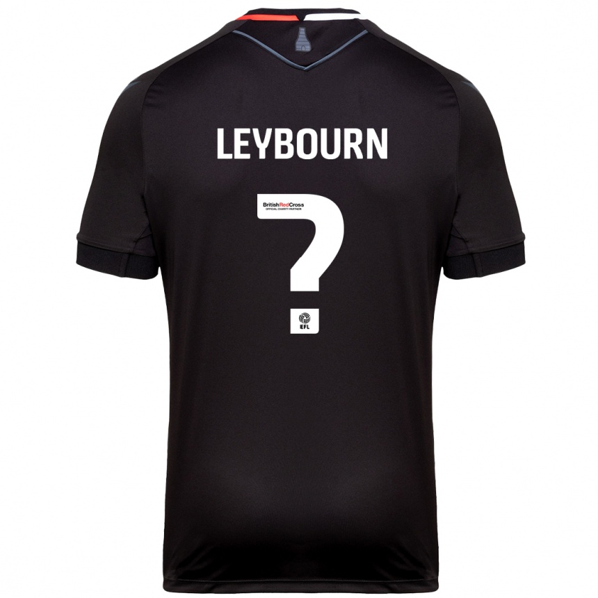 Niño Fútbol Camiseta Charlie Leybourn #0 Negro 2ª Equipación 2024/25 México