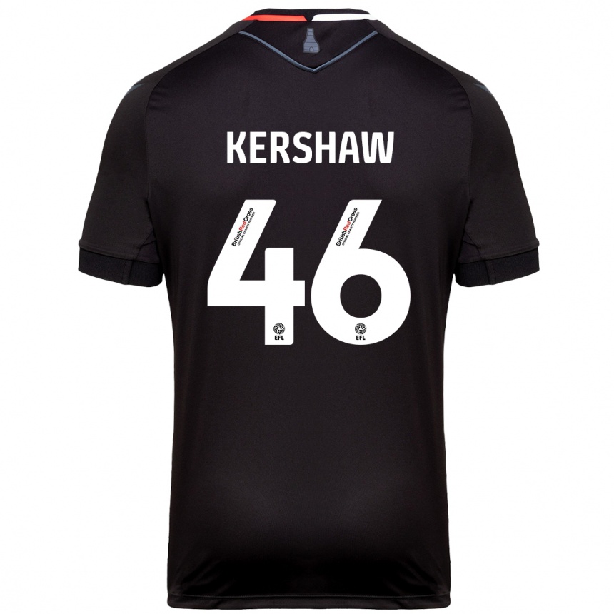 Niño Fútbol Camiseta Ben Kershaw #46 Negro 2ª Equipación 2024/25 México