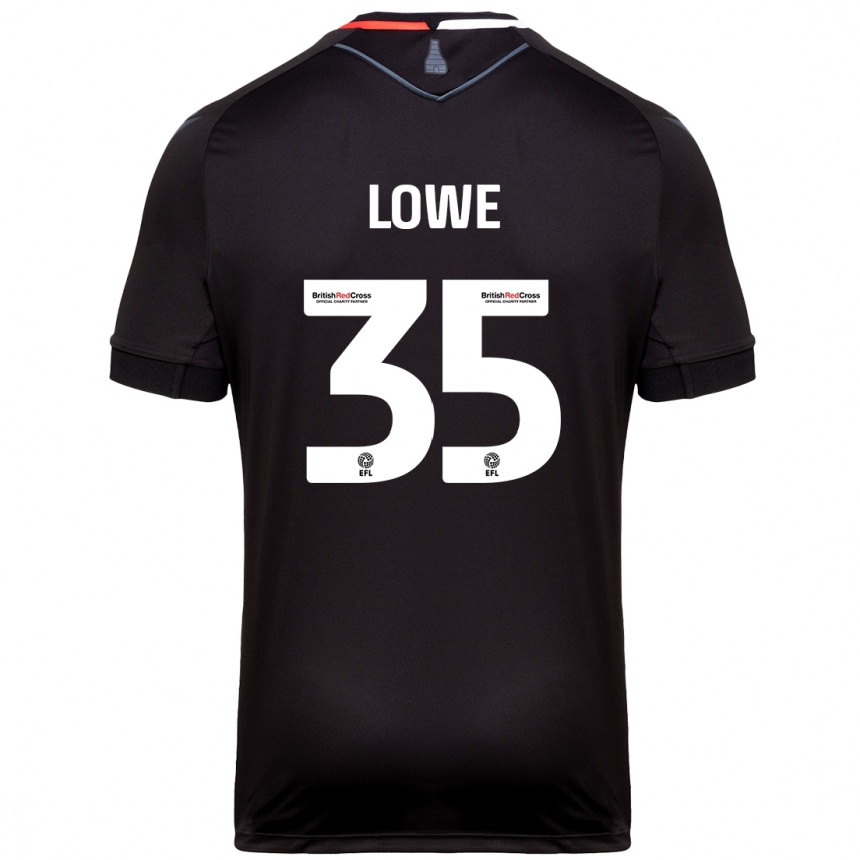 Niño Fútbol Camiseta Nathan Lowe #35 Negro 2ª Equipación 2024/25 México